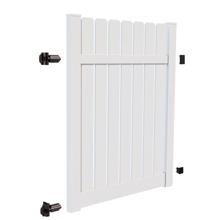 73048574 6 In X 58 In White Vinyl Gate