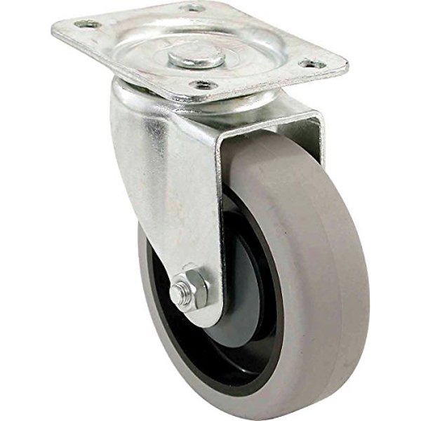 Shepherd Hardware 9735 Swivel Caster 4 In Gray Rubber