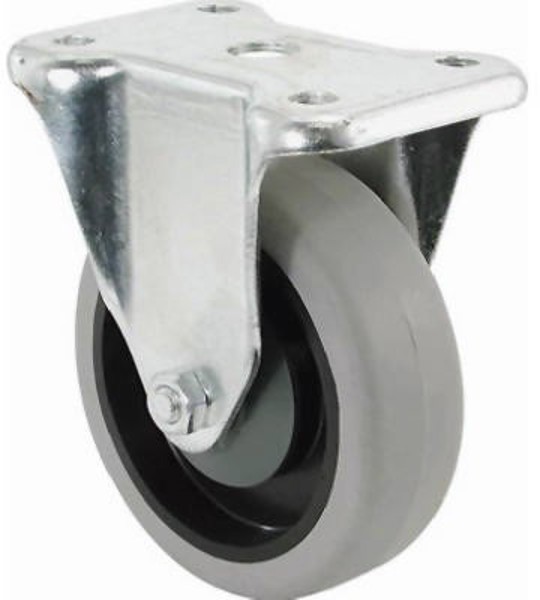 Shepherd Hardware 9737 Rigid Swivel Caster 4 In Thermoplastic Rubber