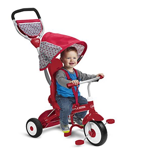 Radio Flyer 445 EZ Fold Stroll and Trike Ride On Red for Ages 9 Months to 5 Years