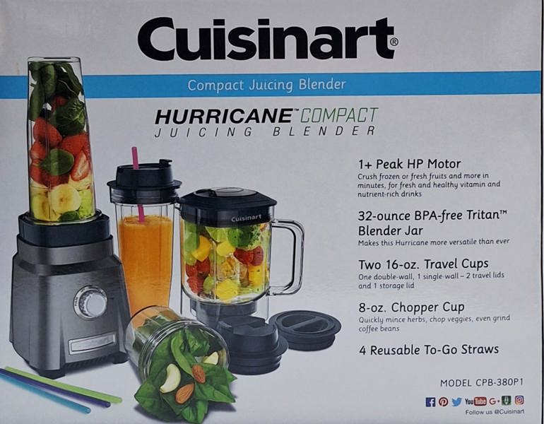 Cuisinart/Waring CPB-380P1 Compact Juicing Blender Black