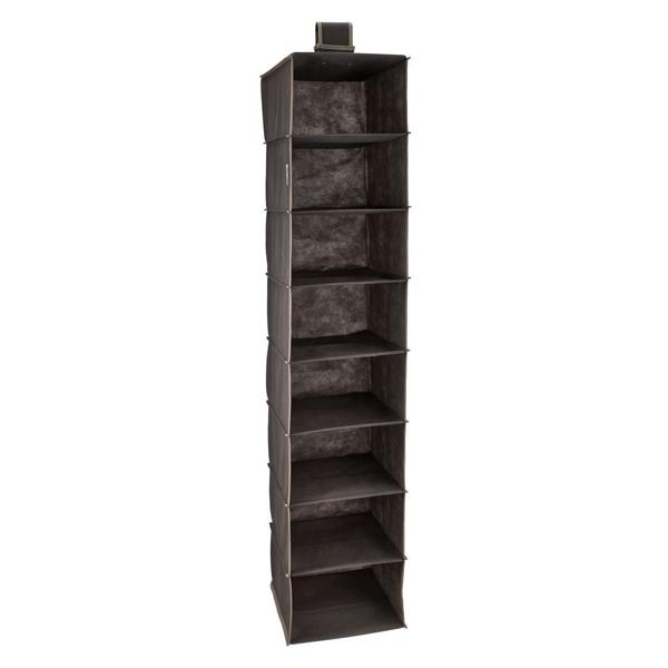 ClosetMaid 3145400 Hanging Organizer 8 Shelf Gray Fabric