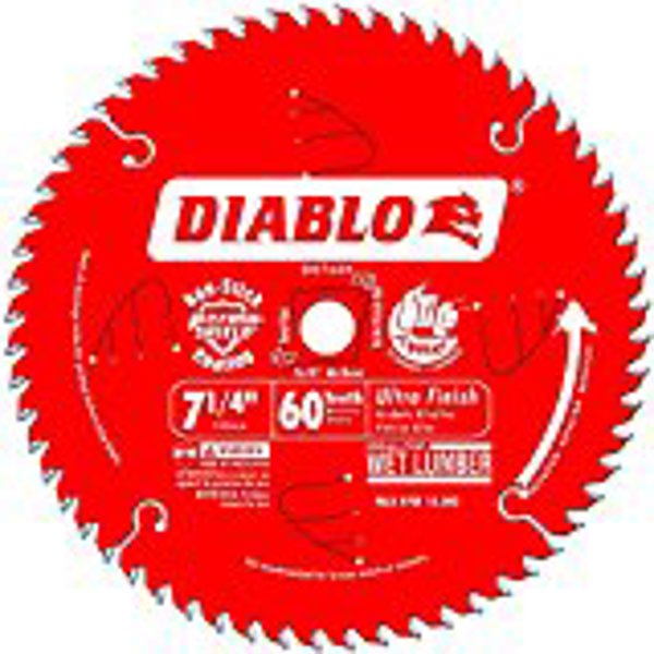 DIABLO D0760X Circular Saw Blade 5/8 In 60 Tooth Ultra Finish