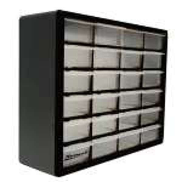 HOMAK MANUFACTURER CO., INC. HA01024152 Plastic 24-Drawer Organizer Stackable