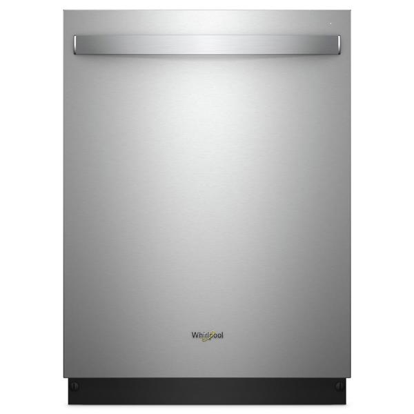 Whirlpool WDT970SAHZ Built In Dishwasher 24 In Stainless Steel Tub Third Level Rack Sensor Cycle