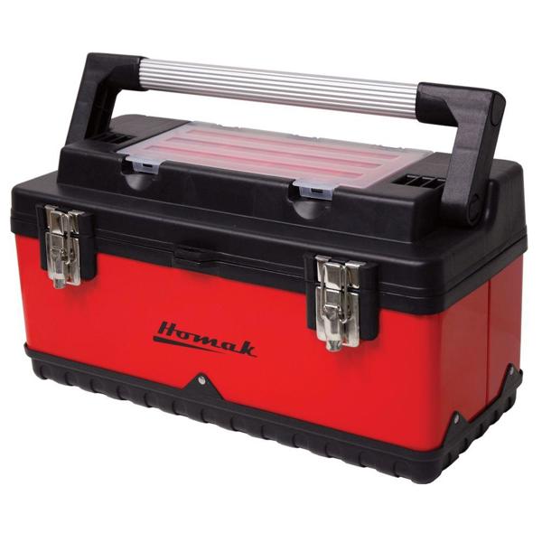 HOMAK MANUFACTURER CO., INC. RD00120004 Toolbox 20 In Red Black and Metal with Top Compartment
