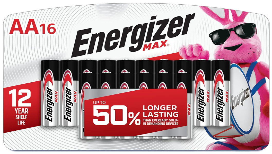 Energizer E91LP-16 AA Alkaline Max Battery 16 Pack