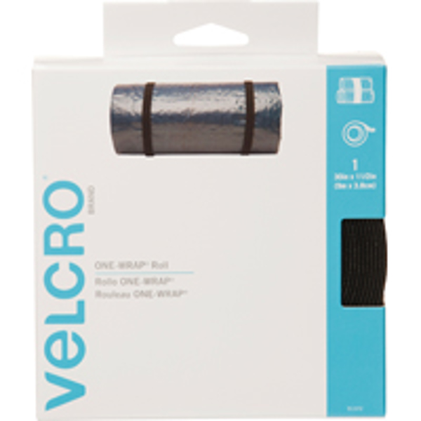 VELCRO USA INC 91372 Fastener 30 Ft X 1-1/2 In Black One Wrap