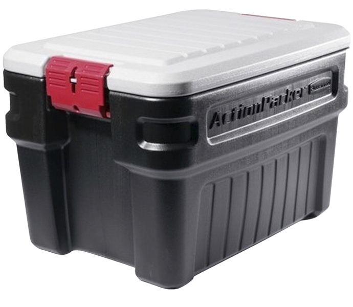 United Solutions RMAP240000 Storage Container 24 Gal Black/Gray