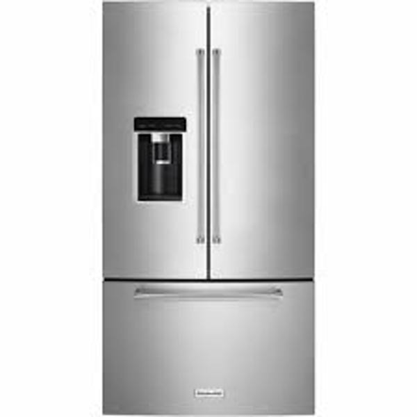 KitchenAid KRFC604FSS French Door Refrigerator 23.8 Cu Ft Capacity Counter Depth Stainless Steel