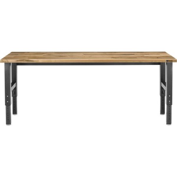 Gladiator GarageWorks GAWB08HWEG Adjustable Height Work Bench 8 Wide Hardwood