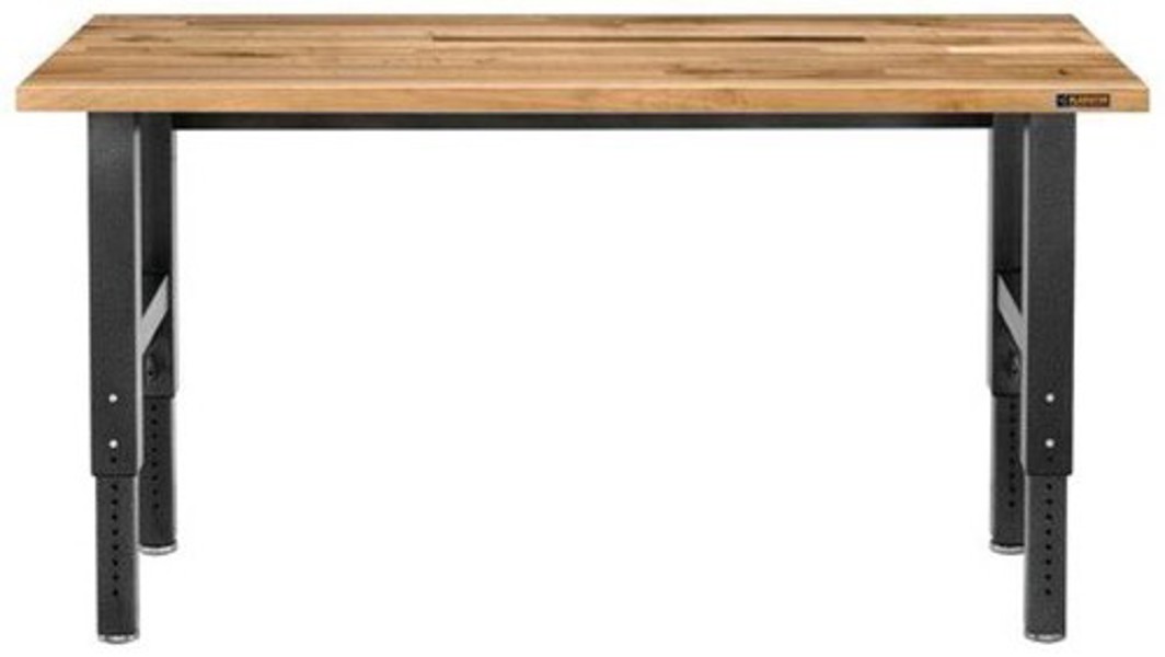 Gladiator GarageWorks GAWB06HWEG Adjustable Height Work Bench 6 Ft Hardwood