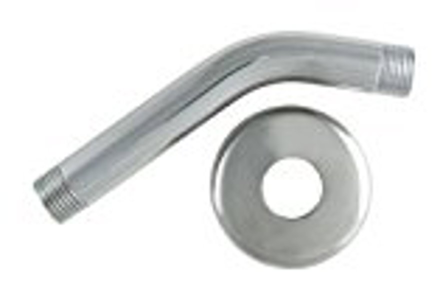 LDR Industries 5202410C Shower Arm and Flange 6 Inch Chrome Durable Construction Easy Installation