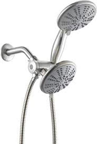 LDR Industries 520F5028BBN Shower Kit 5 Function 2.5 GPM Brushed Nickel Finish with 3-Way Diverter