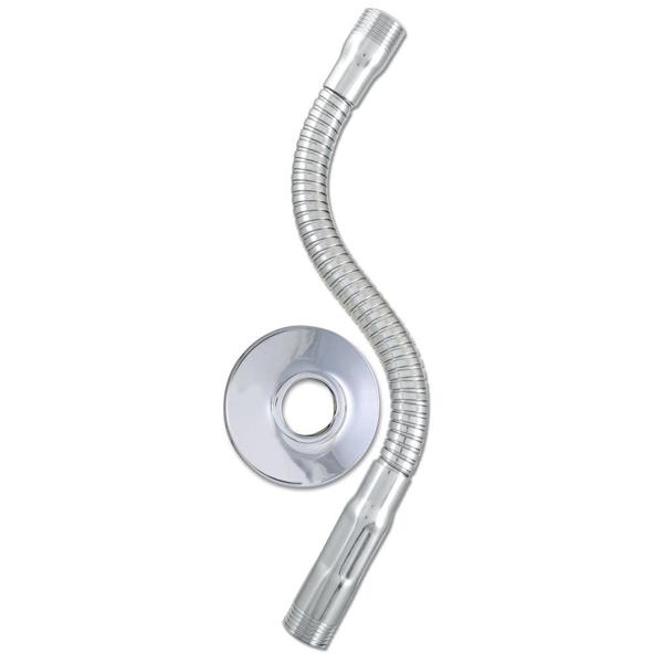 LDR INDUSTRIES 5202480CP Flexible Shower Arm 11 In Long 4 In of True Flex Chrome