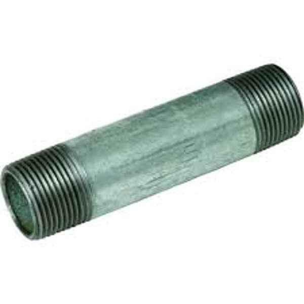 B&K Industries 565-040HN Galvanized Steel Pipe Nipple 1 In x 4 In Threaded Standard Galvanized