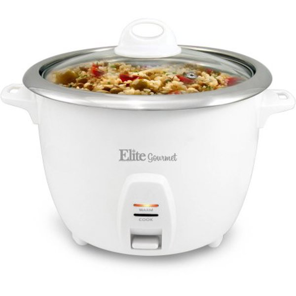 Elite Maxi-Matic ERC2010 Rice Cooker 10 Cup Capacity Stainless Steel Pot