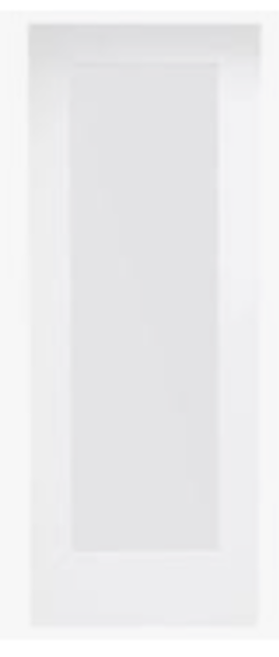 JELD-WEN 1LPRITEM3068 Privacy French Door 3/0 X 6/8 Single Glazed Primed Tempered Glass