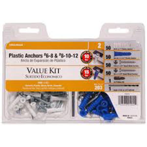 Hillman Group 373519 Hardware Kit Rib Anc 6-8-10 W/P W/P