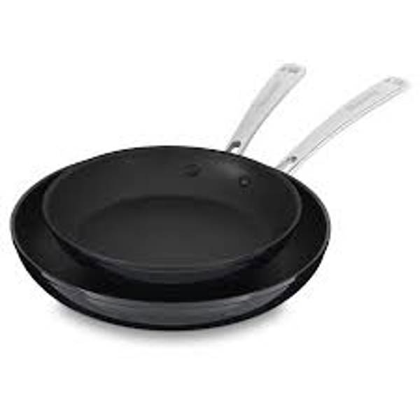 KitchenAid KC3H110TPBE Skillet Set Hard Anodized Non-Stick 10 Inch and 12 Inch Black Sapphire