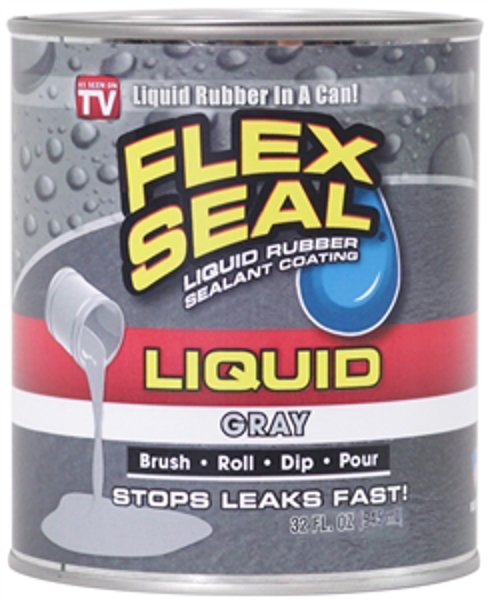 Flex Seal LFSGRYR32 Liquid Sealant 32 Oz Gray