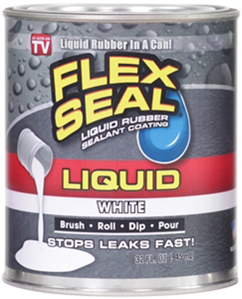 Flex Seal LFSWHTR32 Liquid Sealant 32 Oz Rubberized Coating White