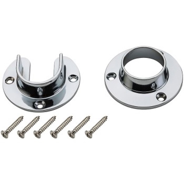 National Hardware S822-080 Flange Set Zinc Chrome