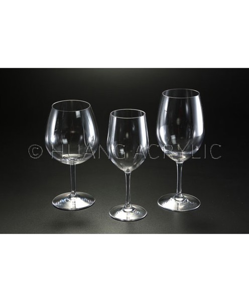 Huang Acrylic H-2557 Red Wine Glass 23 Oz Dishwasher Safe Red