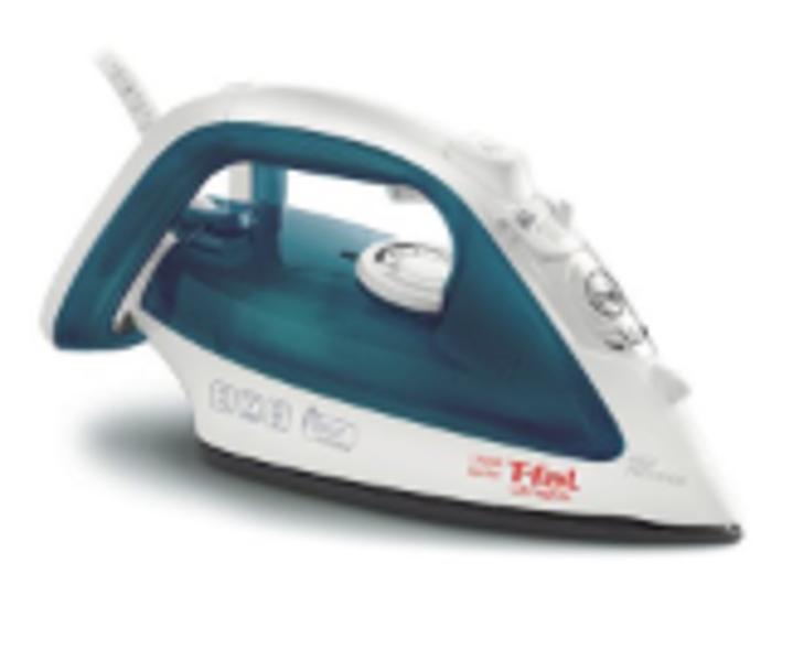 T-Fal FV4017U0 Steam Iron 1700 Watt Blue Nonstick Soleplate Easy Glide