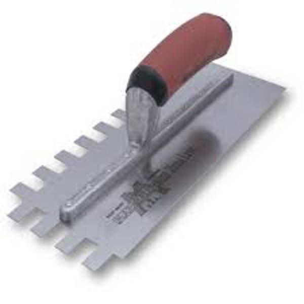 Marshalltown 15782 Notched Trowel 1/2X3/4X12 Square Durasoft Handle