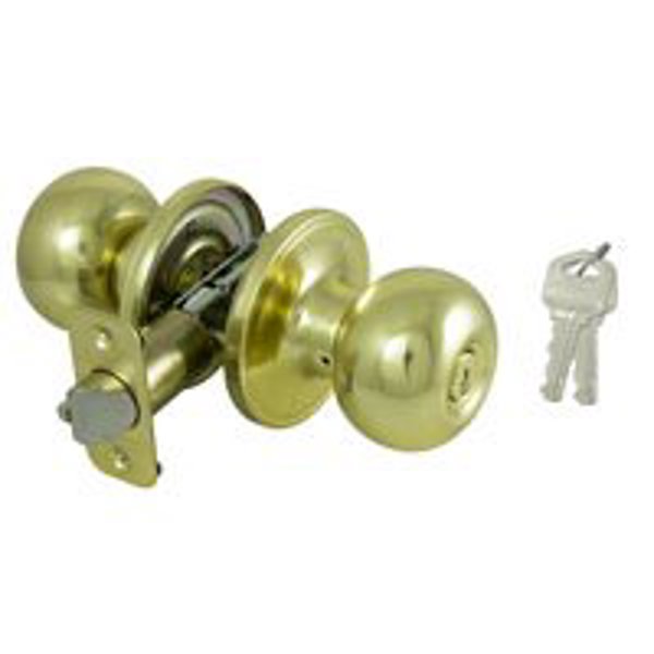 ProSource T9700BRA4V Entry Knob Set Lock Polish Brass