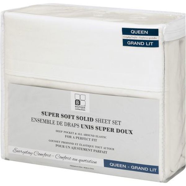 Safdie 38346.4Q.03 Queen Sheet Set Bamboo 38346.4 Qt Ivory