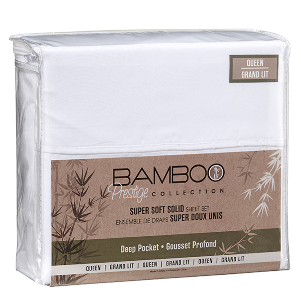 Safdie 38346.4Q.01 Sheet Set 4 Qt Queen Bamboo White