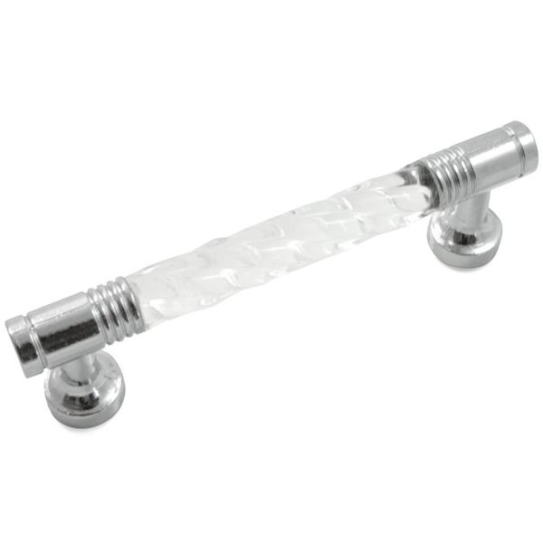 Laurey 82926 Kristal Knob Crystal Mounted Cabinet Pull Chrome