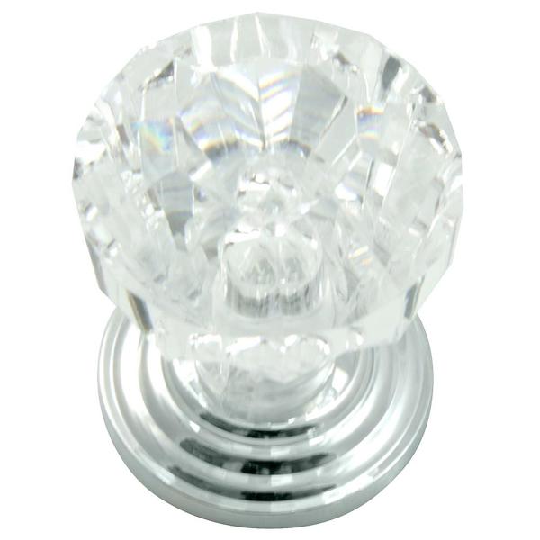 Laurey 82026 Acrylic Cabinet Pull 1 Inch Chrome Base