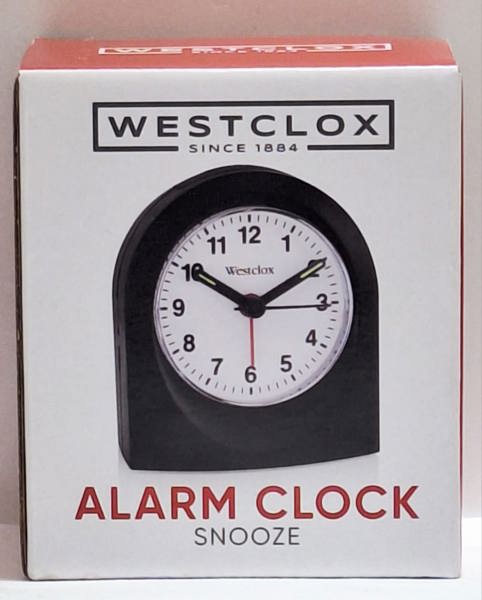 Westclox 47311 Alarm Clock Black Case Quartz Black