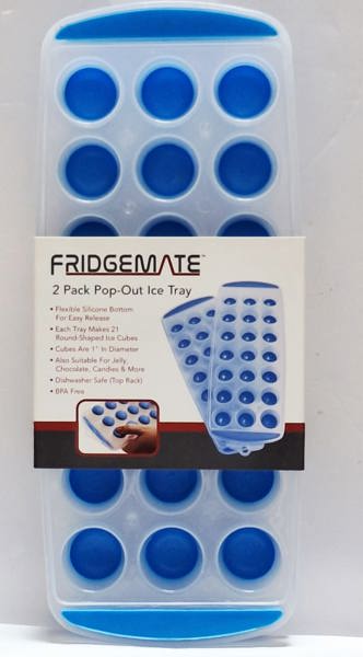 EURO-WARE FGM51121 Round Ice Cube Tray 2 Pack