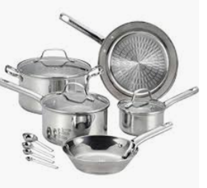T-FAL CORPORATION E760SC64 Non-Stick Cookware Set 12 Piece