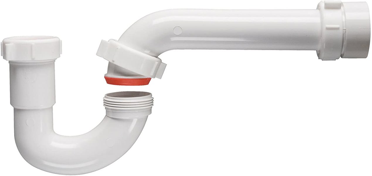 Plumb Pak 400TTW P-Trap 1-1/2 In Plastic White