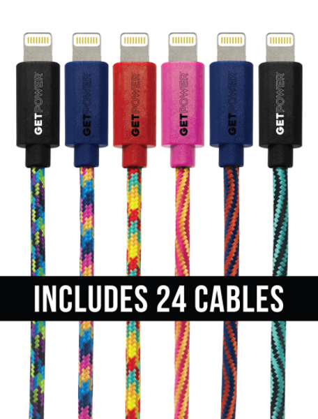 ARIES MANUFACTURING DIV GP-XL-BRD-L Lightning Cable 10 Ft Apple MFi Certified