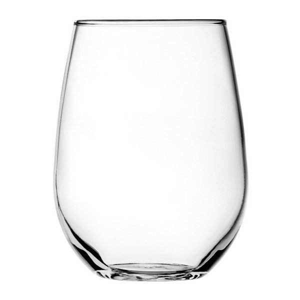 Anchor Hocking 95141L20 Stemless Wine Glass Set 15 Oz White 4 Piece