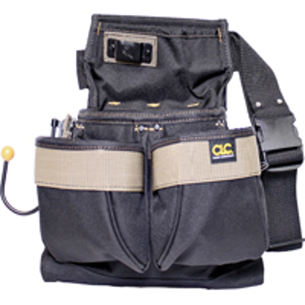 Custom Leathercraft PK1836 Tool Bag 2 Inch Poly Web Multi Pocket Design Durable Construction