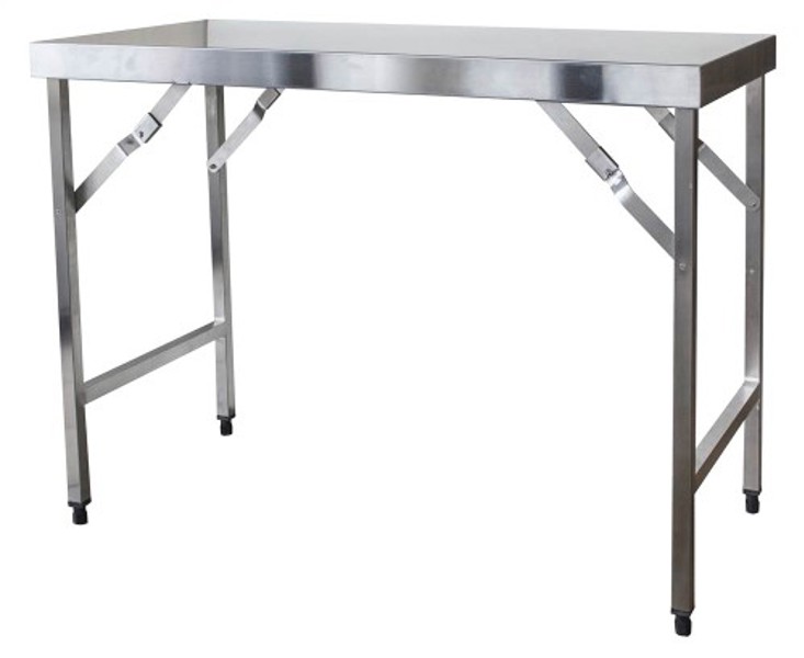 48"X24", Buffalo Tools SSTABLEFD Folding Table 48 In X 24 In Stainless Steel