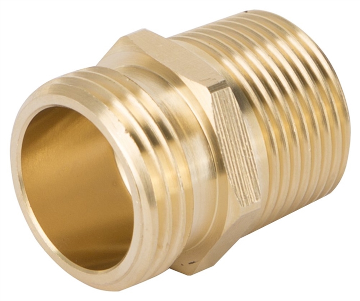 Landscapers Select GHADTRS1 Hose Connector 3/4 X 3/4 X 1/2 In Brass