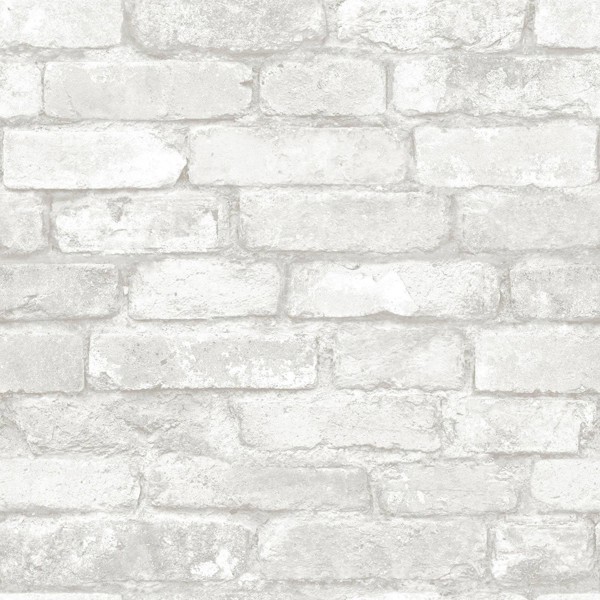 Brewster Home Fashion NU1653 Peel and Stick Wallpaper Gray and White