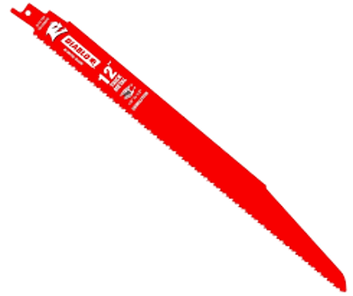 Diablo DS1208BFD2 Straight Tapered Saw Blade 12 In 16 Teeth Per Inch Bi-Metal Steel Body 1 In Width