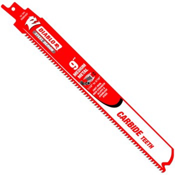 Diablo DS0910CF Straight Tapered Saw Blade 9 In 10 TPI Steel Body Carbide Smooth