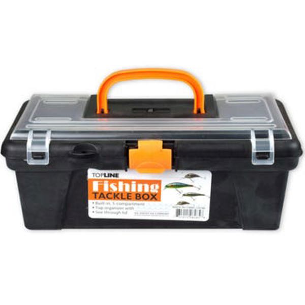 Kole Imports DI186 Fishing Tackle Box 11.75x6x4.5 In