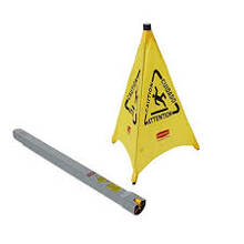 FG9S0100YEL Multilingual Caution Floor Sign