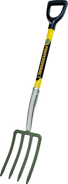 VULCAN 33259 Spading Fork 30 In 4 Tine Steel with Fiberglass D-Handle